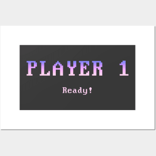 Player 1 (pastel) Posters and Art